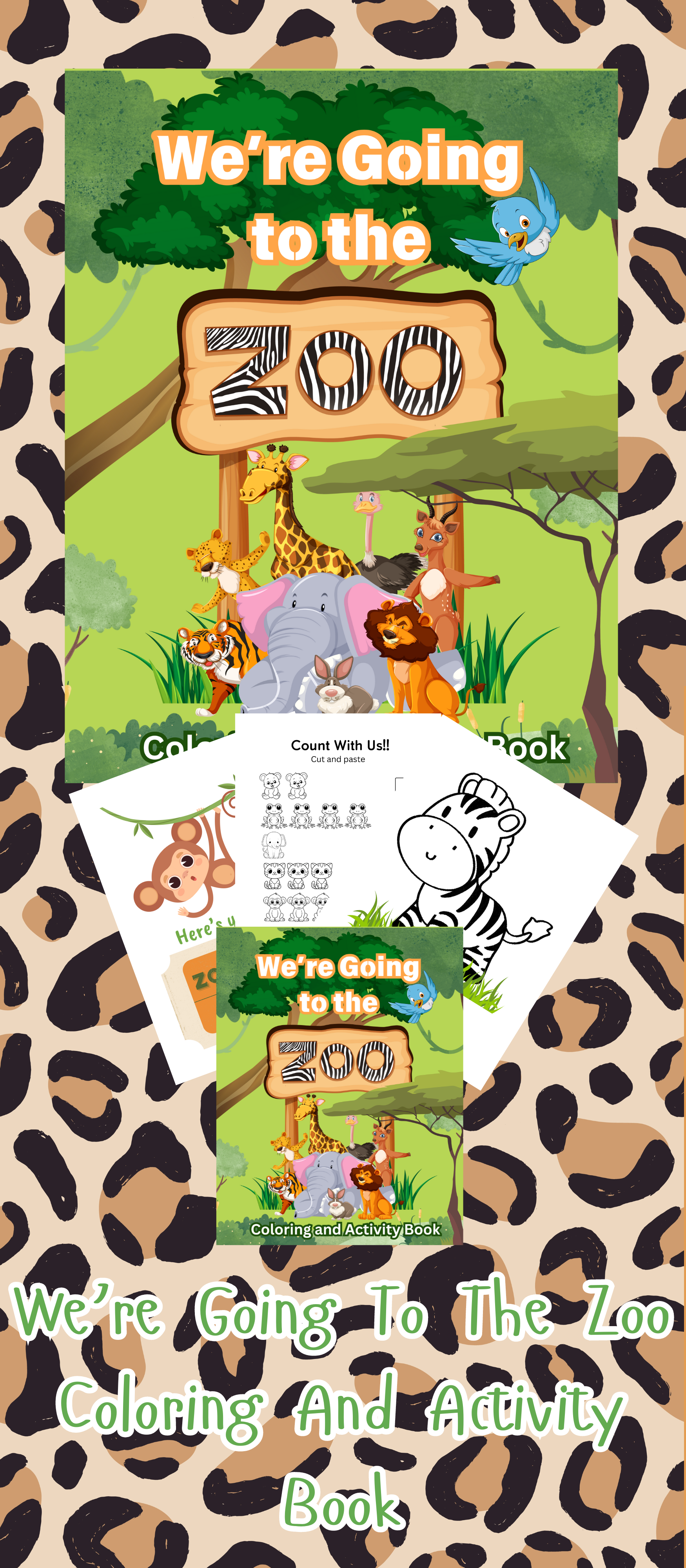 We're Going to the Zoo Coloring and Activity Book (Editable Template D – Phoenix Creations we-re-going-to-the-zoo-coloring-and-activity-book-editable-template-d-phoenix-creations